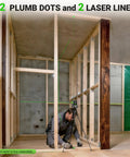 Self Leveling Laser Level With Plus Mode And Dual Line Plus 2 Plumb Dots in construction use, 360 Degree Magnetic Base.