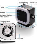 Hella Smooth Mini Solder Fume Extractor Featuring Three Speed Brushless Motor And Premium Activated Carbon Filter for cleaner air.