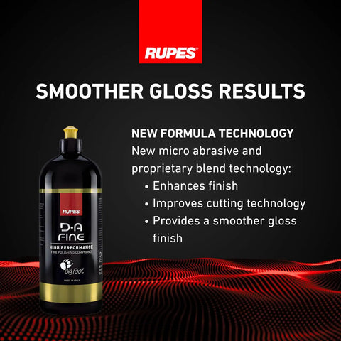 DA Fine High Performance Car Polishing Compound 1000 Ml Yellow For Detailing And Scratch Removal With Micro Abrasive Technology