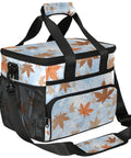 Insulated Picnic Backpack With Lunch Box For Women And Men Portable Tote with leaf design and adjustable strap