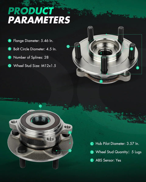 Front Wheel Hub Bearing Assembly For Mazda 3 2014-2017 And Mazda CX-3 2016-2017 OE 513354 with product parameters