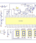 Digital Ammeter Module For 5V 35mA Current Meter Kit With ICL7107 Display Compact 70 By 39 Millimeter PCB Schematic Diagram