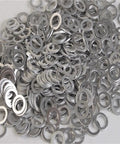 Carbon Steel Flat Washers Set 200 Piece M6 M8 M10 Assortment Nickel Plated Gasket Kit For Hardware Mechanical Assembly Gap Filling And Quick Sleeving On Standard Fasteners, mixed flat washers