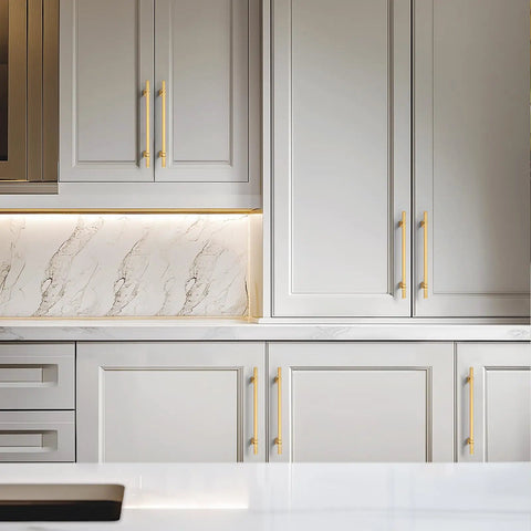 Level Up Your Home With These Slick Gold Cabinet Pulls Packed In A 30 Pack Set With 8 Inch Center To Center Spacing Crafted From Heavy Duty Stainless Steel Perfect For Kitchen Islands And Bathroom Vanity Updates.