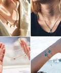 Assorted jewelry styles including gold necklaces and silver bracelets; image not directly related to One Stop Jewelry Making Kit