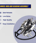 Beefy Front Wheel Bearing And Hub Assembly 515169 For Ford F150 4x4 2015 2016 2017 Front With ABS 6 Lug Bolts