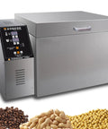 Kickback And Roast With This Smooth Op 2500g Electric Coffee Bean Machine featuring steel body and control panel, ideal for roasting.