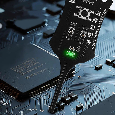 Inductance Tester With Green Indicator Light Type C Powered One Button Detection Tool For PCB Repair Quick Fault Location