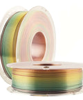 Shiny Gradient Rainbow PLA Filament 1.75mm 1kg Spool For FDM 3D Printing, Color Changing Silk Finish, Multicolor Silk PLA