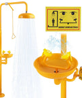 Emergency Eyewash And Shower Station Kit With Dual Nozzle Design, ANSI Z358.1-2014 Certified And OSHA Approved