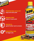 Front view of penetrating oil spray bottle, penetrating oil spray for rust and corrosion prevention that loosens rusted bolts.