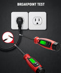 2-In-1 Voltage Tester Screwdriver With Non Contact Detector Pen, 3-500V AC Range, LCD Display, Live Wire Finder, Magnetic Slotted Tip, Continuity Test For Outlets And Circuits, Great For DIY Electricians testing wall outlet breakpoints