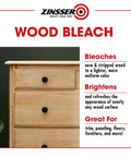 Game Changing Two Step Wood Bleach Kit For Interior Wood to brighten stripped surfaces next to a dresser drawer.