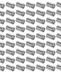 Solid Stainless Steel Hydraulic Hose Crimping Sleeves 100 Pcs Heavy Duty Ferrules Guarantee A Leak Free Connection Worth The Grind No Matter What You Are Working On Tough As Hell Construction Keeps Pressure Sealed Tight For Heavy Duty Use In Shop, 100-pack sleeves