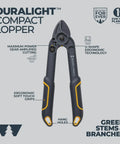 Compact 16 Inch Lopper With Gear Assist Anvil Blade Lightweight Pruner displaying ergonomic grips and cutting features.