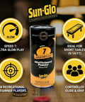 Image of Speed 7 Shuffleboard Powder Two Pack For Shuffle Alley Use The Slowest Friction Formula To Stop Pucks On 9 Foot Tables And Arcade Games 16 Oz Shaker Can with features and benefits.
