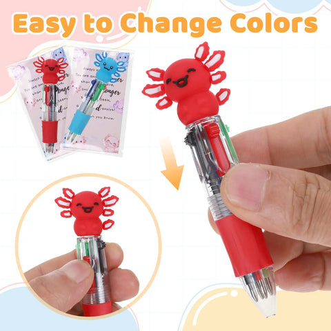 24 Color Beadable Ballpoint Pens Set With 4 In 1 Ink Switch Cool Multicolor Office Desk Supplies Fun Cards And Bulk Party Favors