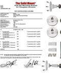 Test certification document for Heavy Duty Grab Bar Mounting Kit For Fiberglass Showers featuring pull-out test results.
