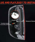 Nissan Frontier Tail Lights With Bulbs Left And Right Direct Replacement 2005 2021 Plug And Play Rear Lamps Inner View