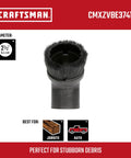 Two And A Half Inch Dusting Brush For Wet Dry Vac Attachments, Tough As Nails Vacuum Accessory, shown with diameter details