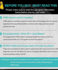 315MHz TPMS Tire Pressure Sensor for Ford Escape 2005 2011 Edge, No Programming Required, OE Quality Sensor With Accurate Readings, Durable Tire Sensor Built To Endure All Weather Conditions And Long Lasting Performance. instruction notice graphic