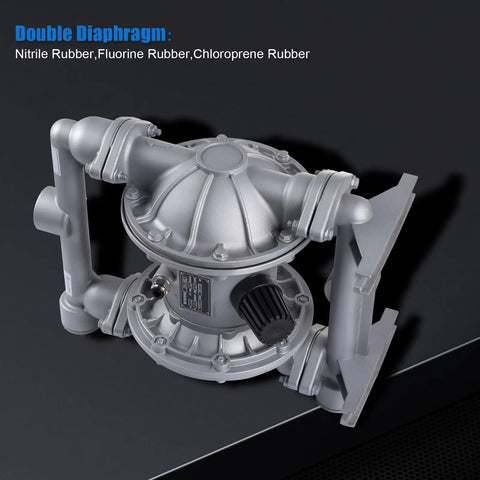 Tough As Nails Air Operated Double Diaphragm Pump Featuring One Point Five Inch Ports And Polypropylene Construction For Reliable Waste Oil And Chemical Transfer At 50 Gpm with nitrite and fluorine rubber components.