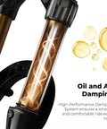 Oil and air damping system on alloy MTB suspension fork for 26 27.5 29 inch mountain bikes with tapered or straight steerer