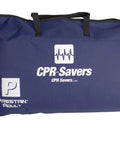 Top Tier Infant CPR Training Manikin With Realistic Dark Skin Texture And Integrated AHA Feedback Monitor For Dead On BLS Certification Reps Plus Killer Classroom Rescue Drills carrying case with handles.