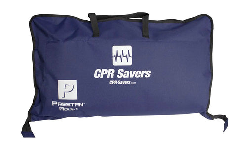 Top Tier Infant CPR Training Manikin With Realistic Dark Skin Texture And Integrated AHA Feedback Monitor For Dead On BLS Certification Reps Plus Killer Classroom Rescue Drills carrying case with handles.