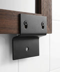 Heavy Duty Z Shaped Corner Brace For Sink And Bathroom Cabinets Iron Material With Water And Vapor Resistance mounted on wall