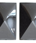 Plastic Pyramid Fence Post Caps 4x6 Nominal 3-5/8 x 5-5/8 With Pre-Drilled Holes Black or White Pack of 2 Great for Decks Fences