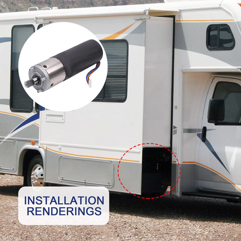 Nirakoka RV In Wall Slide Out Motor 236575 Replacement For Lippert Schwintek In Wall Slide System 12V 300 To 1 High Torque Gear