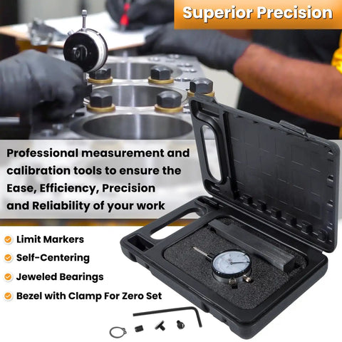 Pro-Grade Sleeve Height And Counter Bore Gauge For All Diesel Engines Cylinder Bore Measuring Tool in open case