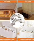 Six Inch Hidden Cabinet Hinges With Adjustable Opening Angle used in trap doors and upward-opening flaps