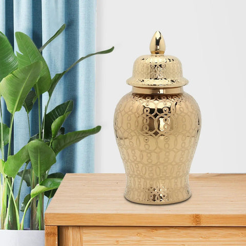 Hassle Free Ceramic Pantry Canisters For Tea Coffee Sugar Spices Totally Sealed Kitchen Storage Jars With Secure Lids shown on a countertop with plants