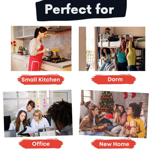 Maconee Microwave Grill For Melty Cheesy Sandwiches And Crispy Paninis in a small kitchen setting, cooking meal.