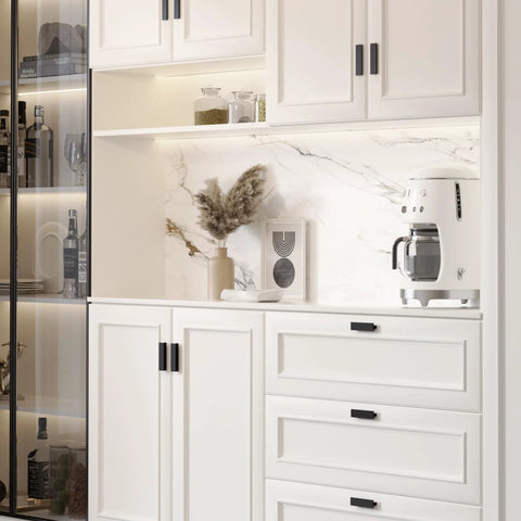 modern dresser hardware Matte Black Cabinet Pulls