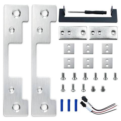 Heavy Duty Electric Strike For Latchbolt Locks Dual Voltage 0.5 To 0.625 Inch Bolt Compatible With Hes 5000C 630 parts layout
