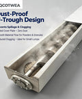 Rock Solid U Trough Screw Conveyor Built Tough From Real 304 Stainless Steel Industrial Auger Feeder for Food Powder and Granule Material Handling 3KW Motor Runs Slick with dust-proof design.