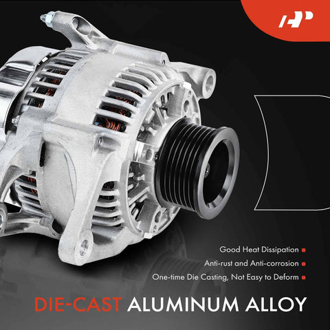 Alternator For Jeep Grand Cherokee And Dodge Ram 1500 2500 3500 4000 Durango Dakota B1500 12V 90A Clockwise 7 Groove Pulley Replacement