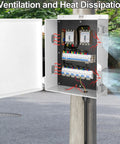 Rugged Outdoor Electrical Junction Box With Vented Design For Heat Dissipation ABS Plastic Project Enclosure Installed