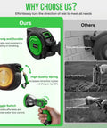 Comparison of Heavy Duty Wall Mounted Garden Hose Reel With 180 Degree Swivel Bracket One Half Inch By 100 Feet Hose Automatic Slow Rewind