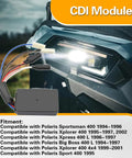 Polaris CDI Box Module For Sportsman 400 And Xplorer 400 ATV Series Replacement with wiring harness, compatible models shown