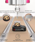 Pro Grade Wireless Z Axis Probe Tool Setter For CNC Router 3 Pin DC 5 To 24V Normally Open For Engraving Machines High Precision Tool Setting To 0.02mm Ideal For Desktop CNC Compatible With GRBL Mach3 And Other CNC Systems installed on CNC router with focus on touch plate.