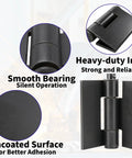 4 Pack Beefy Heavy Duty Weld On Hinges Metal 4.2 x 4.4 Inch Weldable Door Hinge Butt Butterfly featuring heavy-duty iron construction
