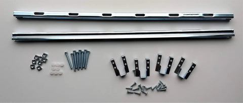 Heavy Duty 23 Inch Universal Undermount Sink Installation Kit All Metal Construction Includes Hardware No Drilling