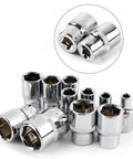 Tough As Nails 11 Pc Socket Set And Hex Wrench Kit Long Reach Extension For Tight Spaces with chrome steel sockets.