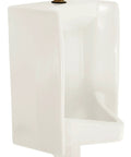 Wall Mount ADA Compliant 0.5 GPF Urinal With Top Spud Inlet Cotton White Finish No-Brainer Easy Install Bracket Ultra Efficient Flush