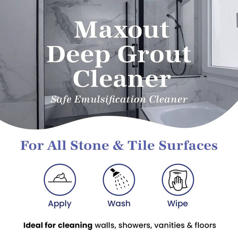 Maxout Deep Grout Cleaner For Tiles And Floors Powerful Ready To Use Cleaning Liquid That Breaks Down Grime Dirt And Stains In Grout