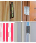 Two Pack Self Adhesive Acrylic Hinges For Cabinet Doors Stick On Concealed Flush Mount No Drill Fit For Glass Cabinets And DIY Projects Great For Frameless Furniture And Small Updates shown with various hinge types